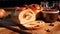 Delicious Cinnamon Raisin Bread And Apple Butter 3d Ar Image