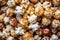 Delicious Close-Up of Popping Popcorn, Generative AI