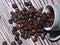 delicious coffee beans aroma natural color flavor and roasted mixture