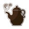 Delicious coffee teapot icon