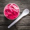 Delicious cold refreshing berry ice cream