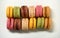 Delicious colorfull sweet macarons