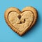 Delicious cookies in the form of a heart.