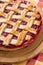 Delicious cranberry and apple pie