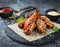 Delicious crispy BBQ chicken wings with sesame