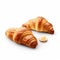 Delicious Croissants With Cream And Butter - High Resolution Food Photography