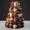 Delicious Cupcake Tower with Chocolate-infused Treats