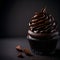 Delicious and decorated chocolate cupcake ai generated