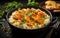 Delicious Delight Indian Chicken Tikka Masala with Rice. Generative AI