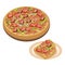 Delicious Deluxe Pizza and Sliced Pizza on Dish