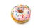 Delicious donut with sprinkles