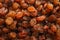 Delicious dried grape raisins as background