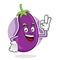 Delicious eggplant mascot, eggplant character, eggplant cartoon