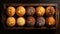 Delicious Fresh Muffins On Wooden Table - High Resolution Food Photography