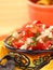 Delicious fresh pico de gallo salsa and chips