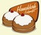 Delicious Fresh Sufganiyot, Vector Illustration