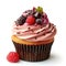 Delicious Freshly Baked Cupcake, Tasty Dessert, Frosted Cake, Food and Culinary Menu Object