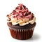 Delicious Freshly Baked Cupcake, Tasty Dessert, Frosted Cake, Food and Culinary Menu Object