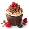 Delicious Freshly Baked Cupcake, Tasty Dessert, Frosted Cake, Food and Culinary Menu Object