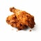 Delicious Fried Chicken On White Background