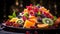 Delicious Fruit Platter: A Festive Nikon D850 Inspired Display