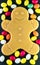 Delicious fudge gingerbread man made for Christmas, Halloween and other holidays