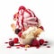 Delicious Gelato With Raspberries And Nuts - Fluid Photography Style