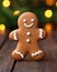 Delicious Gingerbread Man Sugar Cookie AI Generated