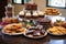 a delicious gluten-free dessert display with cakes, cookies, and brownies