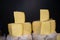 Delicious gourmet cuts of kashkaval or kasseri  cheese for sale