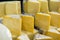 Delicious gourmet cuts of kashkaval or kasseri  cheese for sale