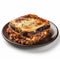 Delicious Greek Moussaka with Eggplant on a Plate .
