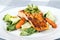 Delicious grilled salmon fish dish