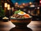 Delicious Gyudon beef donburi, Japanese dish of thinly sliced beef and onions