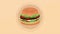delicious hamburger fast food animation