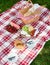 Delicious healthy spread for a summer picnic