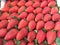 Delicious and healthy strawberries on display at the strawberry fair