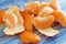 Delicious and healthy tangerines.