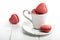 Delicious heart shaped cookies handmade