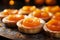 Delicious homemade baked apricot tartelettes