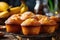 Delicious homemade bakery style banana muffins easy recipe concept for irresistible desserts