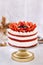 Delicious homemade naked red velvet cake