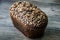 delicious homemade rectangular rye bread