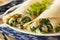 Delicious Homemade Spinach and Feta Savory French Crepes