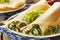 Delicious Homemade Spinach and Feta Savory French Crepes