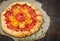 Delicious homemade tomatoes galette