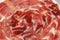 Delicious Iberian ham raw pork proteins vitamins flavor aroma