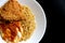 Delicious Instant Noodle with Crispy Chicken and Fried Egg