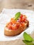 Delicious Italian bruschetta