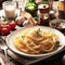 delicious italian fettucine alfredo